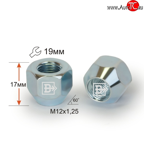 19 р. Колёсная гайка Вектор M12 1.25    с доставкой в г. Майкоп