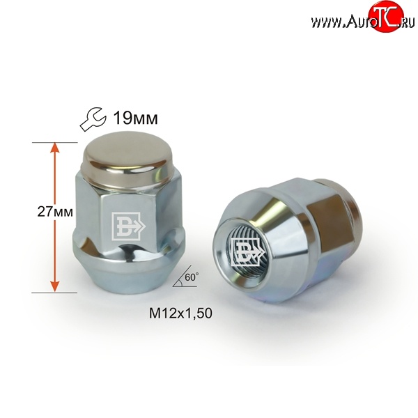 189 р. Колёсная гайка Вектор M12 1.5    с доставкой в г. Майкоп