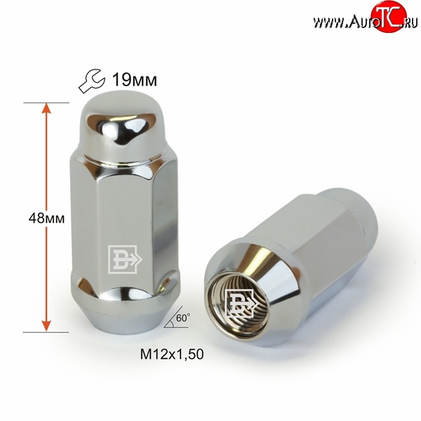 169 р. Колёсная гайка Вектор M12 1.5    с доставкой в г. Майкоп