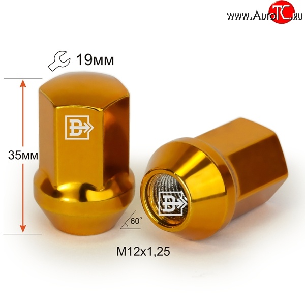 119 р. Колёсная гайка Вектор M12 1.25    с доставкой в г. Майкоп