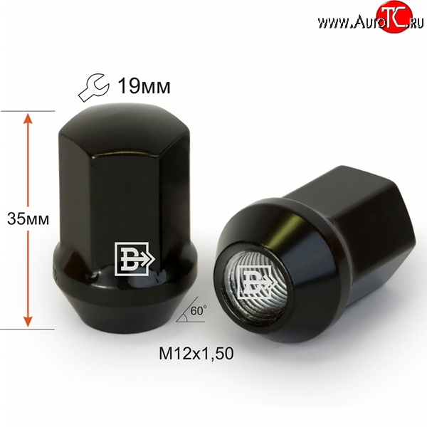 119 р. Колёсная гайка Вектор M12 1.5    с доставкой в г. Майкоп