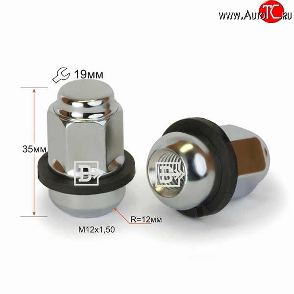 159 р. Колёсная гайка Вектор M12 1.5    с доставкой в г. Майкоп