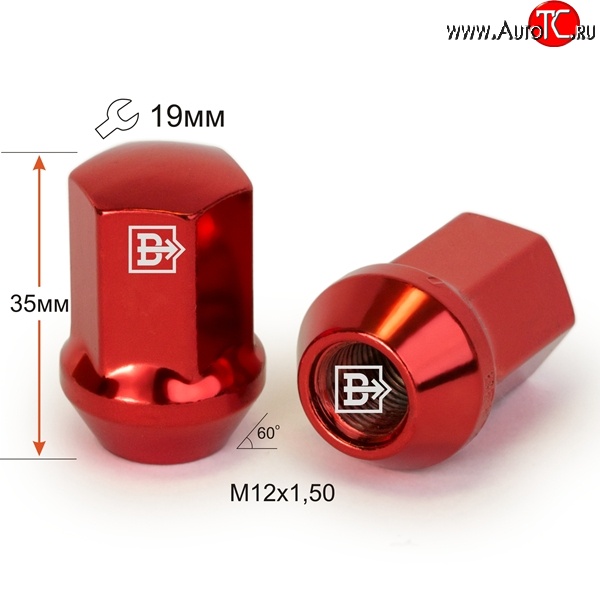 119 р. Колёсная гайка Вектор M12 1.5    с доставкой в г. Майкоп