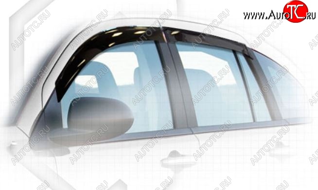 1 899 р. Дефлектора окон CA-Plastiс  Dodge Caliber (2006-2012) (Classic полупрозрачный, Без хром.молдинга)  с доставкой в г. Майкоп