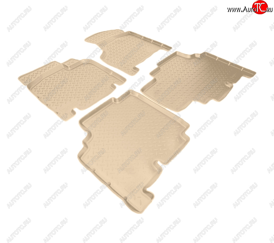 3 479 р. Коврики салона Norplast Unidec (Grand, 5 мест)  Dodge Caravan (2000-2007) (Цвет: бежевый)  с доставкой в г. Майкоп