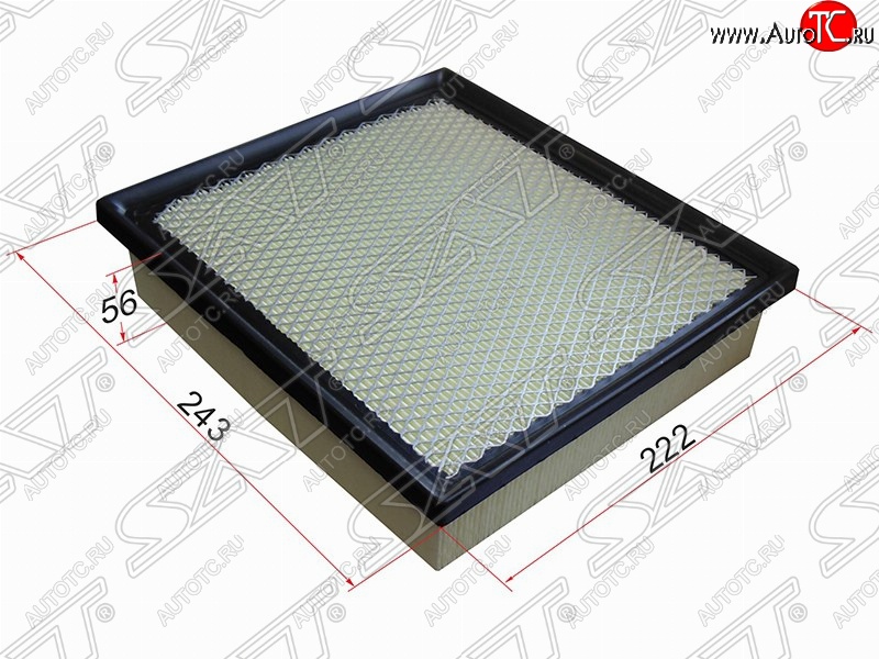 299 р. Фильтр воздушный двигателя SAT (243х222х56 mm)  Jeep Grand Cherokee  WK2 (2010-2022), Lexus ES250  XV60 (2012-2015), Lexus ES350 ( XV40,  XV60) (2009-2015), Lexus NX200  Z10 (2014-2021), Lexus NX200T  Z10 (2014-2017), Lexus NX300h  Z10 (2014-2017), Lexus RX270  AL10 (2010-2012), Lexus RX350  AL10 (2008-2015), Lexus RX450H  AL10 (2009-2012), Mitsubishi L200  5 KK,KL (2015-2022), Mitsubishi Pajero Sport  QE (2015-2021), Toyota Camry ( XV50,  XV55) (2011-2018), Toyota Harrier  XU60 (2013-2020), Toyota Highlander  XU50 (2013-2020), Toyota Sienna  XL30 (2010-2020)  с доставкой в г. Майкоп