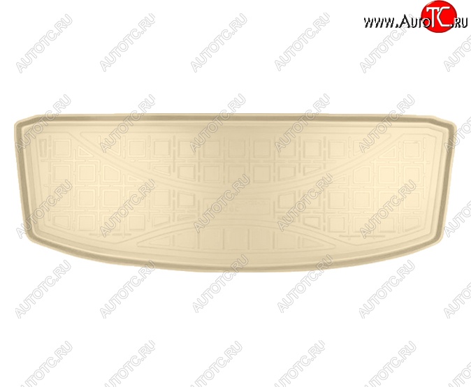 1 349 р. Коврик в багажник Norplast (разложенный 3 ряд)  Dong Feng 580  1 (2018-2025) рестайлинг (Бежевый)  с доставкой в г. Майкоп