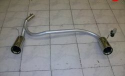 5 499 р. Разводка глушителя на две стороны (раздвоенный выхлоп) Sport Ford Focus 2 хэтчбэк 3 дв. дорестайлинг (2004-2007) (Без насадок)  с доставкой в г. Майкоп. Увеличить фотографию 4