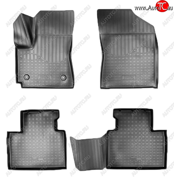 2 899 р. Коврики салонные Noplast (3D) FAW Besturn X40 D181 (2016-2022) (Черные)  с доставкой в г. Майкоп