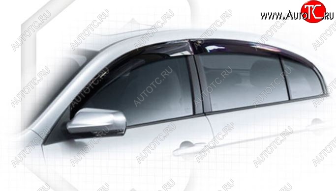 2 079 р. Дефлектора окон CA-Plastic FAW Besturn B50 рестайлинг (2012-2017) (Classic полупрозрачный)  с доставкой в г. Майкоп