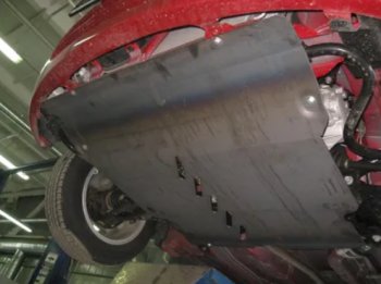 3 899 р. Защита картера двигателя и КПП Alfeco FAW V2 (2010-2015) (Сталь 2 мм)  с доставкой в г. Майкоп. Увеличить фотографию 2
