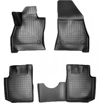 Коврики салонные Noplast (3D) Fiat 500L 300,350 рестайлинг (2018-2022)