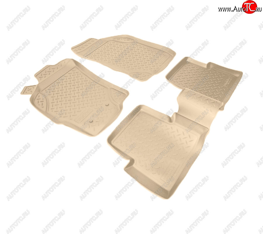 2 759 р. Коврики салона Norplast Unidec  Fiat Albea  170 (2002-2012) седан (Цвет: бежевый)  с доставкой в г. Майкоп