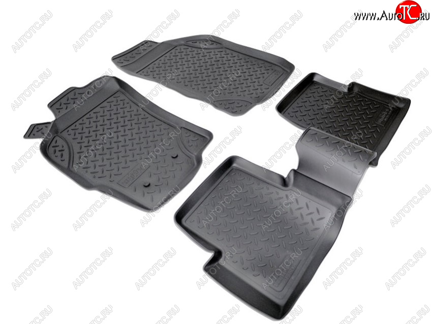 2 139 р. Комплект ковриков в салон Norplast  Fiat Albea  170 (2002-2012) седан (Цвет: черный)  с доставкой в г. Майкоп