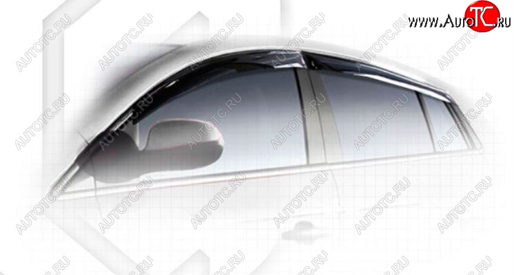1 999 р. Дефлектора окон CA-Plastiс  Fiat Bravo  198 (2007-2015) хэтчбэк 3 дв. (Classic полупрозрачный, Без хром.молдинга)  с доставкой в г. Майкоп