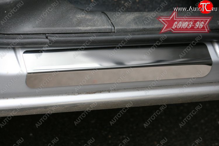2 294 р. Накладки на внутренние пороги Souz-96 (без логотипа) Fiat Doblo 223 дорестайлинг (2000-2005)  с доставкой в г. Майкоп