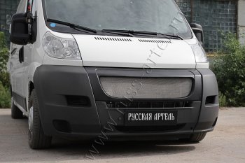 6 499 р. Решетка радиатора РА Fiat Ducato 250 (2006-2014) (Сетка алюминиевая, неокрашенная)  с доставкой в г. Майкоп. Увеличить фотографию 2