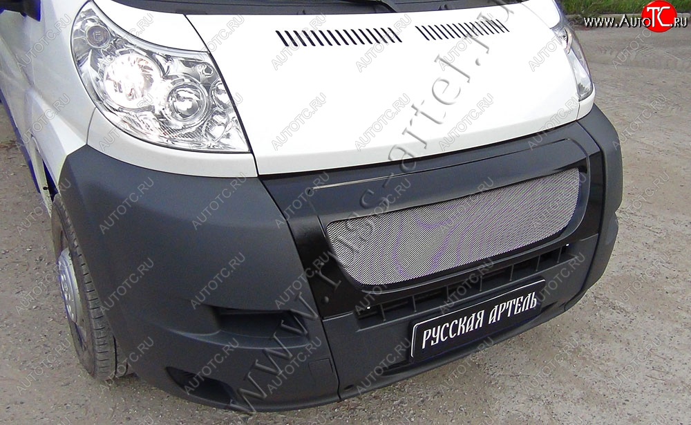6 499 р. Решетка радиатора РА Fiat Ducato 250 (2006-2014) (Сетка алюминиевая, неокрашенная)  с доставкой в г. Майкоп