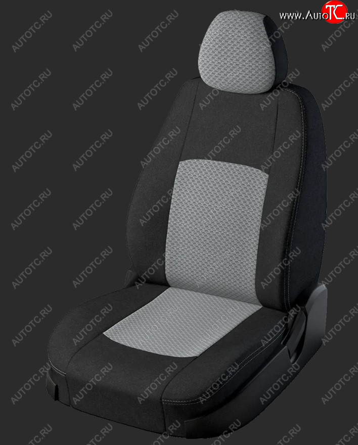 4 209 р. Чехлы для сидений Lord Autofashion Турин (жаккард, фургон, сиденья 1+2)  Fiat Ducato  290 (2014-2025) (Черный, вставка Черный Тропик)  с доставкой в г. Майкоп