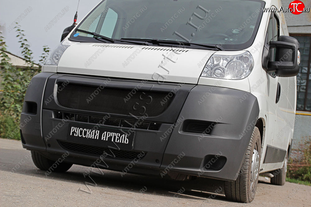 7 499 р. Решётка радиатора РА  Fiat Ducato  250 (2006-2014) (черная сетка, неокрашенная)  с доставкой в г. Майкоп