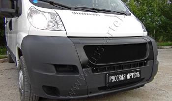 7 499 р. Решётка радиатора РА  Fiat Ducato  250 (2006-2014) (черная сетка, неокрашенная)  с доставкой в г. Майкоп. Увеличить фотографию 2
