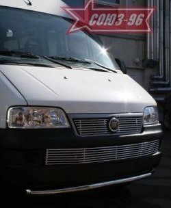 11 564 р. Защита переднего бампера одинарная Souz-96 (d60) Fiat Ducato 250 (2006-2014)  с доставкой в г. Майкоп. Увеличить фотографию 2