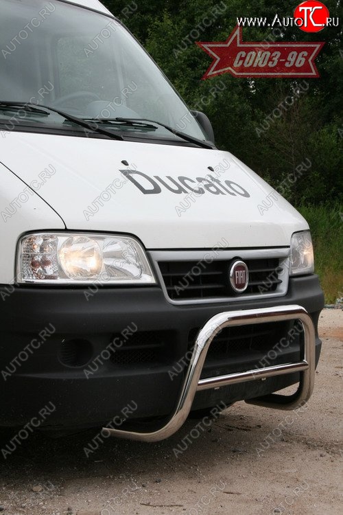 10 844 р. Защита переднего бампера Souz-96 (d60) Fiat Ducato 250 (2006-2014)  с доставкой в г. Майкоп