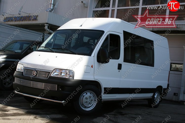11 564 р. Защита переднего бампера одинарная Souz-96 (d60) Fiat Ducato 250 (2006-2014)  с доставкой в г. Майкоп