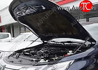 2 299 р. Упоры капота Russtal Mitsubishi Pajero Sport QE дорестайлинг (2015-2021)  с доставкой в г. Майкоп