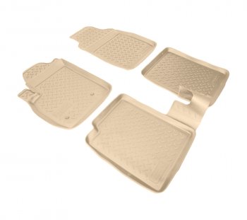 Коврики салона Norplast Unidec Fiat Panda  2 169 (2003-2011), Great Wall Peri (2007-2010) (Цвет: бежевый)