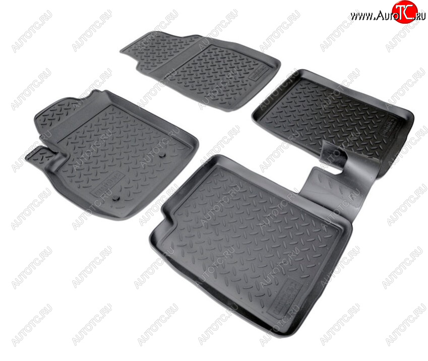 2 139 р. Комплект салонных ковриков Norplast Unidec Fiat Panda 2 169 (2003-2011) (Цвет: черный)  с доставкой в г. Майкоп