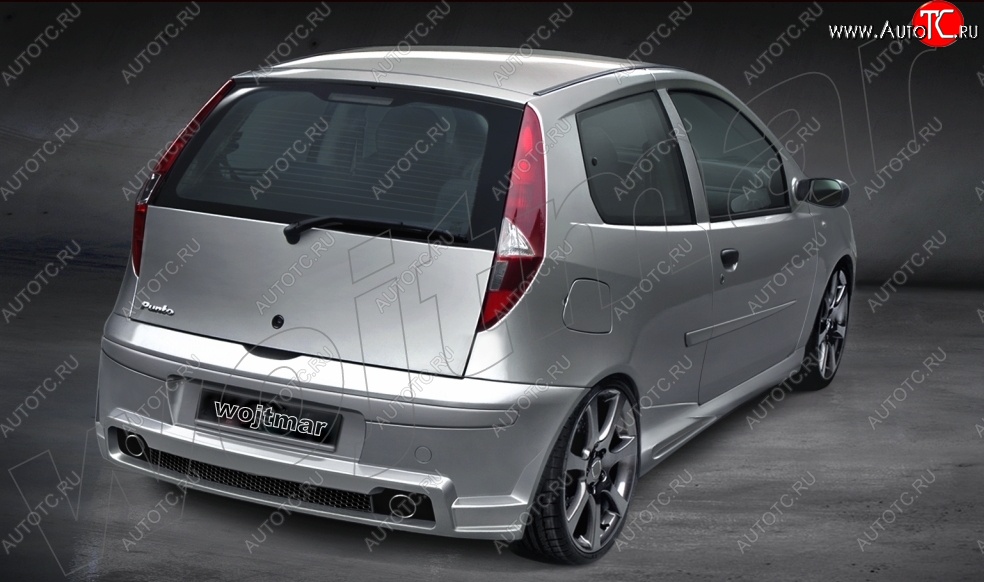 26 999 р. Задний бампер R1 Fiat Punto 188 хэтчбэк 3 дв. рестайлинг (2003-2007)  с доставкой в г. Майкоп