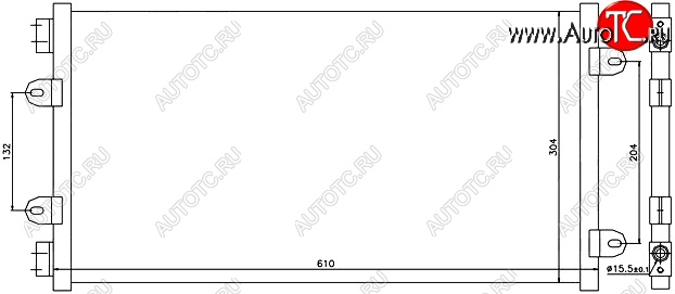 5 649 р. Радиатор кондиционера SAT (1.2) Fiat Punto 188 хэтчбэк 3 дв. дорестайлинг (1999-2003)  с доставкой в г. Майкоп