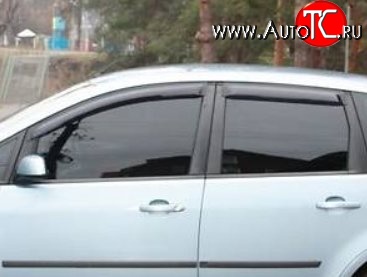 999 р. Комплект дефлекторов окон (ветровиков) 4 шт. Russtal Ford C-max Mk1 рестайлинг (2007-2010)  с доставкой в г. Майкоп
