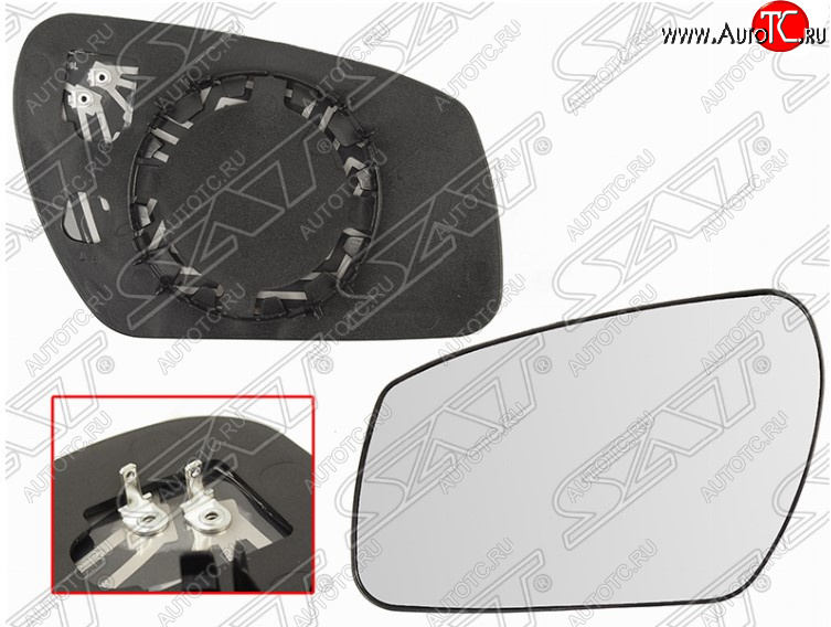 749 р. Полотно зеркала SAT (сферическое с обогревом) Ford Focus 2 хэтчбэк 3 дв. дорестайлинг (2004-2007)  с доставкой в г. Майкоп