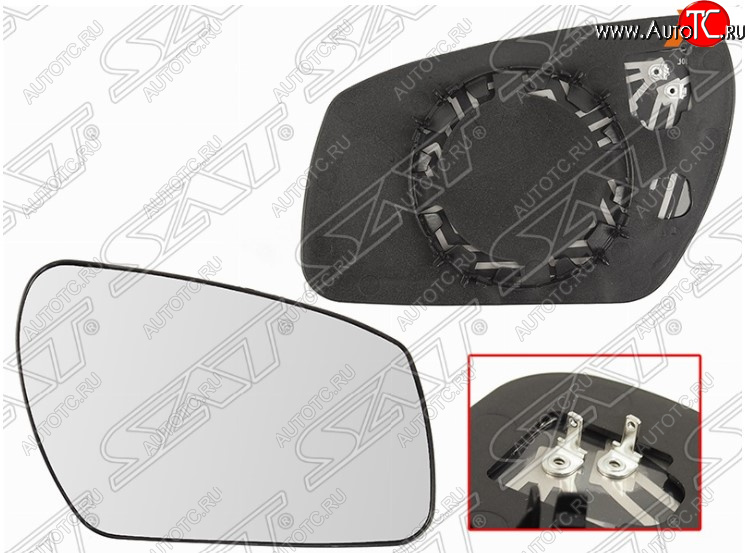 749 р. Правое полотно зеркала SAT (сферическое, с обогревом) Ford Focus 2 хэтчбэк 3 дв. дорестайлинг (2004-2007)  с доставкой в г. Майкоп