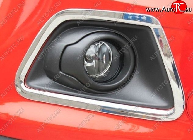 5 949 р. Накладки на вставки под противотуманные фары СТ Ford EcoSport дорестайлинг (2013-2019)  с доставкой в г. Майкоп