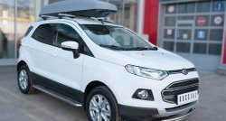 17 699 р. Защита переднего бампера (2 трубыØ63 и 42 мм, нержавейка) SLITKOFF Ford EcoSport дорестайлинг (2013-2019)  с доставкой в г. Майкоп. Увеличить фотографию 3