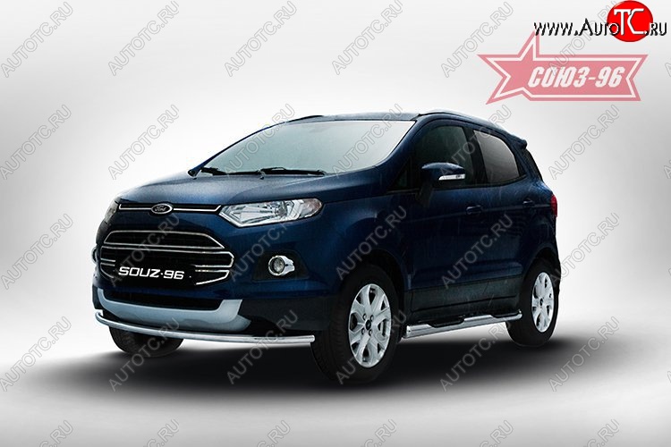 13 049 р. Защита переднего бампера (d42) Souz-96 Ford EcoSport дорестайлинг (2013-2019)  с доставкой в г. Майкоп