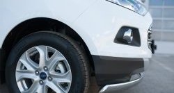 13 749 р. Защита переднего бампера (Ø75х42 мм, нержавейка) Russtal Ford EcoSport дорестайлинг (2013-2019)  с доставкой в г. Майкоп. Увеличить фотографию 3