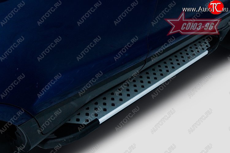 8 864 р. Пороги из алюминиевого профиля Souz-96 Ford EcoSport дорестайлинг (2013-2019)  с доставкой в г. Майкоп