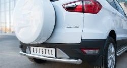 12 699 р. Одинарная защита заднего бампера из трубы с округлым сгибом диаметром 63 мм SLITKOFF Ford EcoSport дорестайлинг (2013-2019)  с доставкой в г. Майкоп. Увеличить фотографию 4