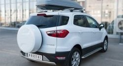 12 999 р. Защита заднего бампера (Ø75x42 мм, нержавейка) Russtal Ford EcoSport дорестайлинг (2013-2019)  с доставкой в г. Майкоп. Увеличить фотографию 4