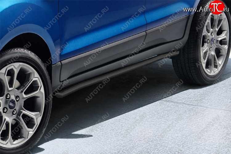 10 649 р. Защита порогов Slitkoff (Ø 57 мм, труба)  Ford EcoSport ( B515) (2013-2019) дорестайлинг, рестайлинг  с доставкой в г. Майкоп