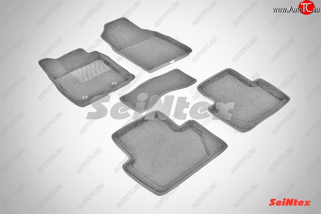 7 649 р. Износостойкие коврики в салон 3D FORD ECOSPORT серые (компл)  Ford EcoSport (2013-2019) дорестайлинг  с доставкой в г. Майкоп