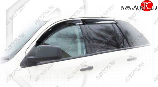 1 999 р. Дефлектора окон CA-Plastiс  Ford Edge  U387 (2011-2015) рестайлинг (Classic полупрозрачный, Без хром молдингов)  с доставкой в г. Майкоп