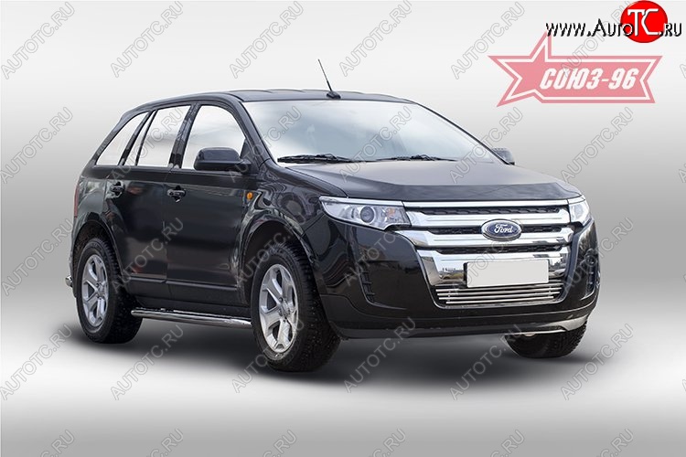 7 424 р. Декоративный элемент воздухозаборника Souz-96 (d16) Ford Edge CD539 дорестайлинг (2015-2018)  с доставкой в г. Майкоп