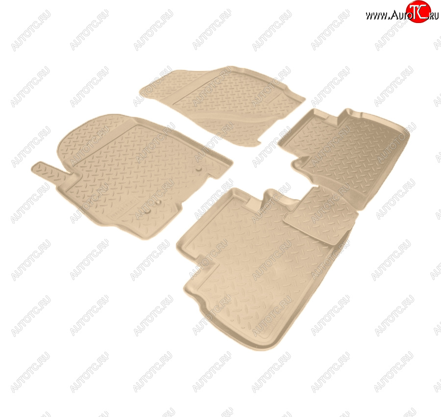 3 069 р. Коврики салона Norplast Unidec  Ford Escape  1 (2000-2007), Mazda Tribute (2000-2007) (Цвет: бежевый)  с доставкой в г. Майкоп