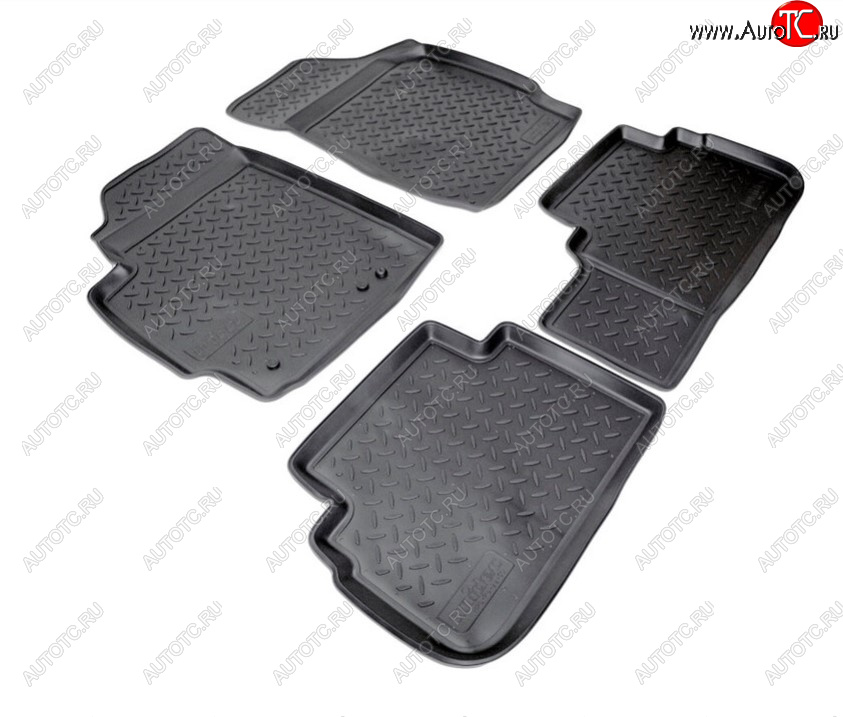 2 369 р. Комплект ковриков в салон Norplast Unidec  Ford Escape  2 (2008-2012) (Цвет: черный)  с доставкой в г. Майкоп