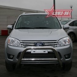 18 269 р. Защита переднего бампера Souz-96 (d76) Ford Escape 2 (2008-2012)  с доставкой в г. Майкоп. Увеличить фотографию 2